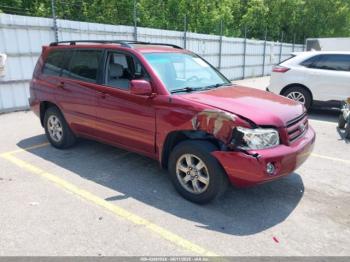  Salvage Toyota Highlander