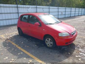  Salvage Chevrolet Aveo