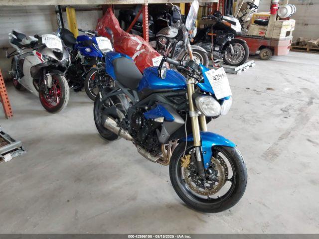  Salvage Triumph Motorcycle Street Triple