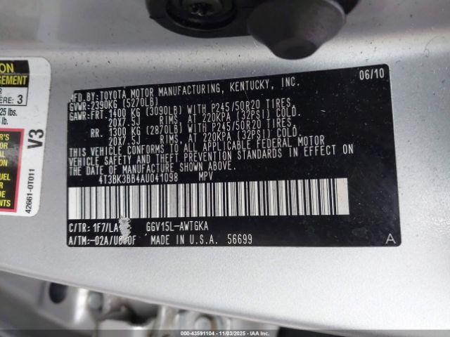 Toyota Venza Base V6 Image 8