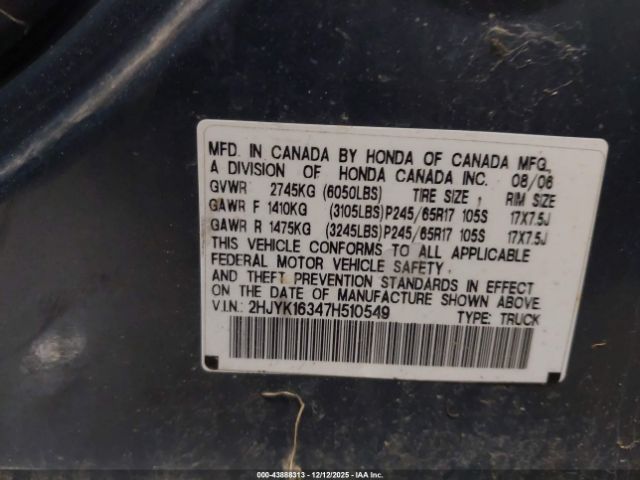 Honda Ridgeline Rtx Image 11