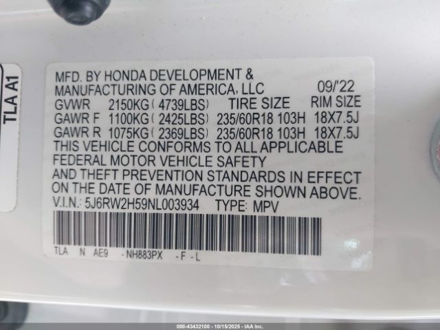 Honda CR-V Awd Ex Image 4