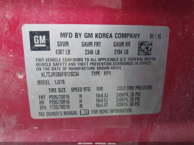 Chevrolet Trax Lt Image 8