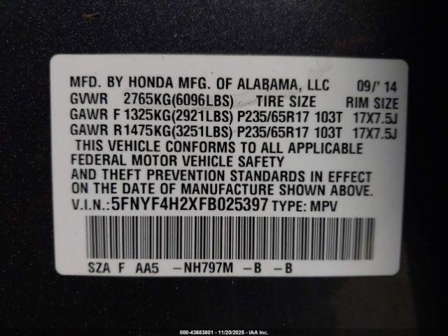 Honda Pilot Lx Image 6