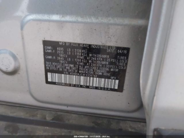 Subaru Outback 2.5i Limited Image 8