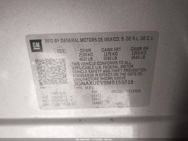 Chevrolet Equinox Awd Lt Image 9