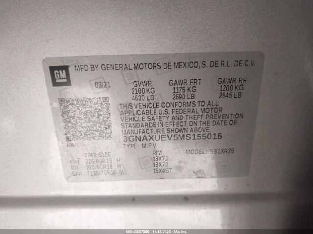 Chevrolet Equinox Awd Lt Image 9