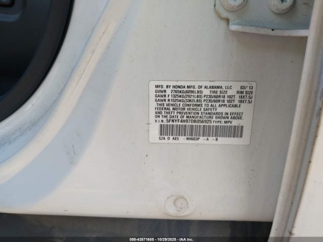 Honda Pilot Touring Image 5