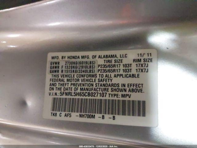 Honda Odyssey Ex-l Image 9