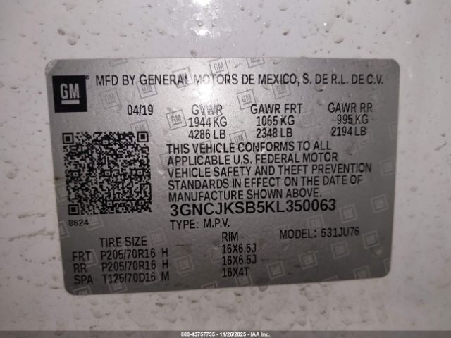 Chevrolet Trax Ls Image 9