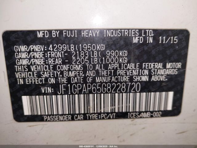 Subaru Impreza 2.0i Sport Premium Image 18